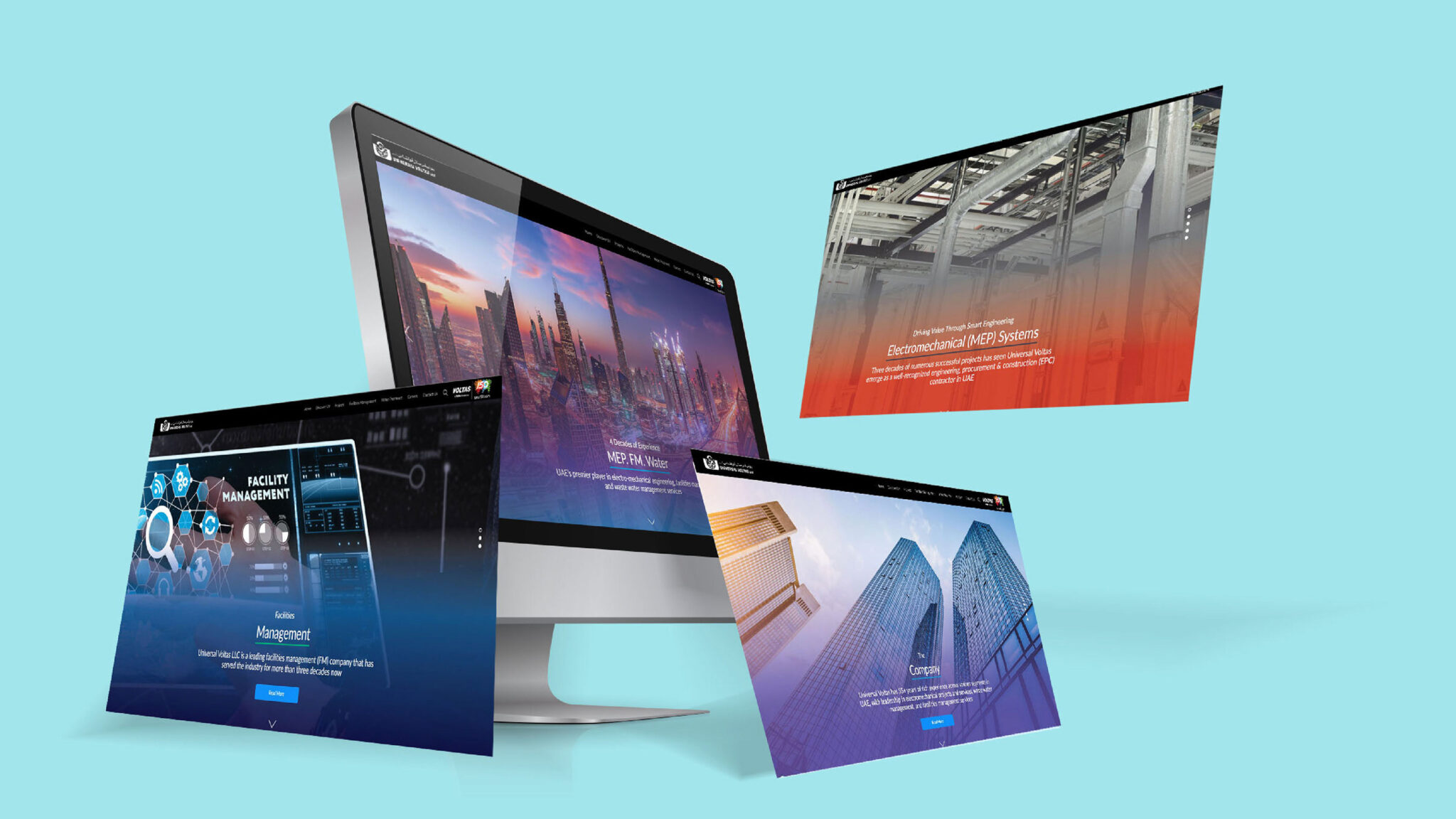 Website Project – Universal Voltas, Dubai