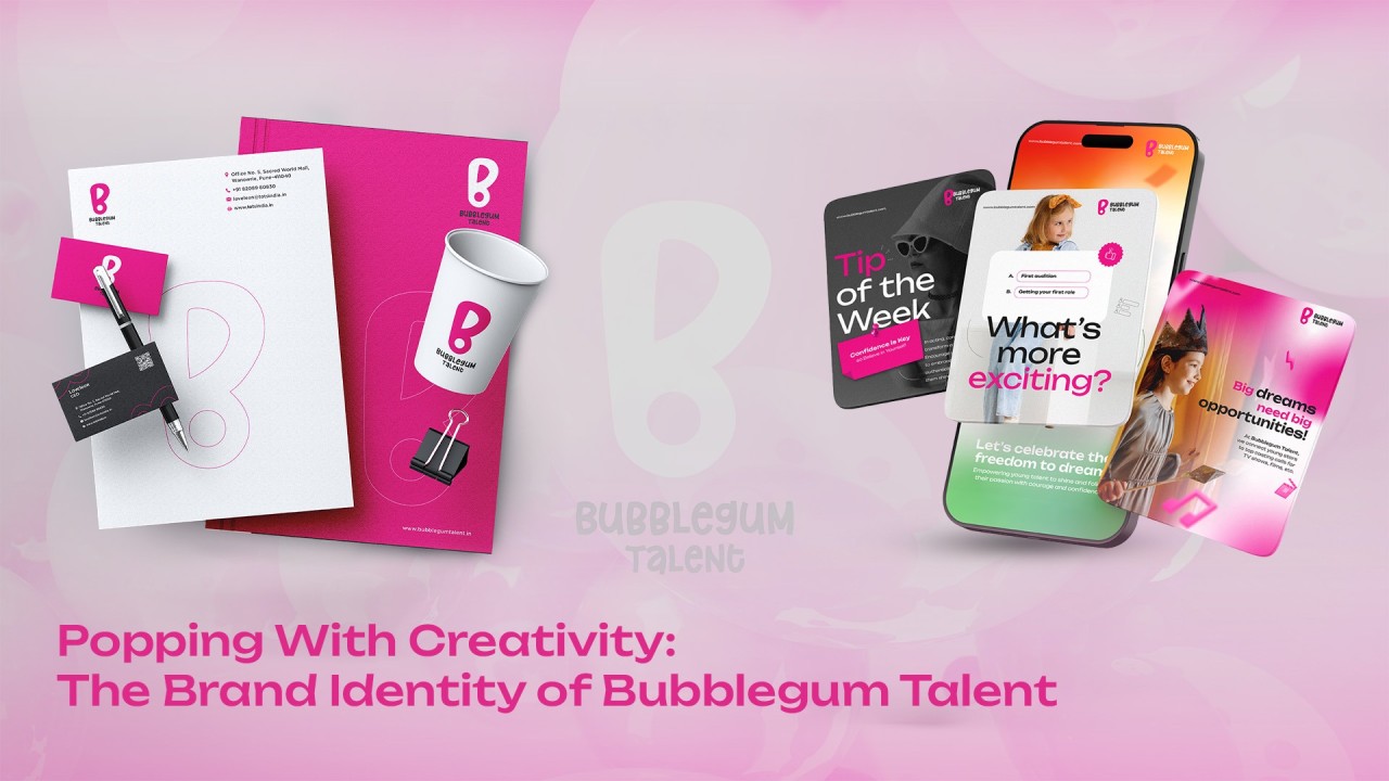 Brand Identity - Bubblegum Talent
